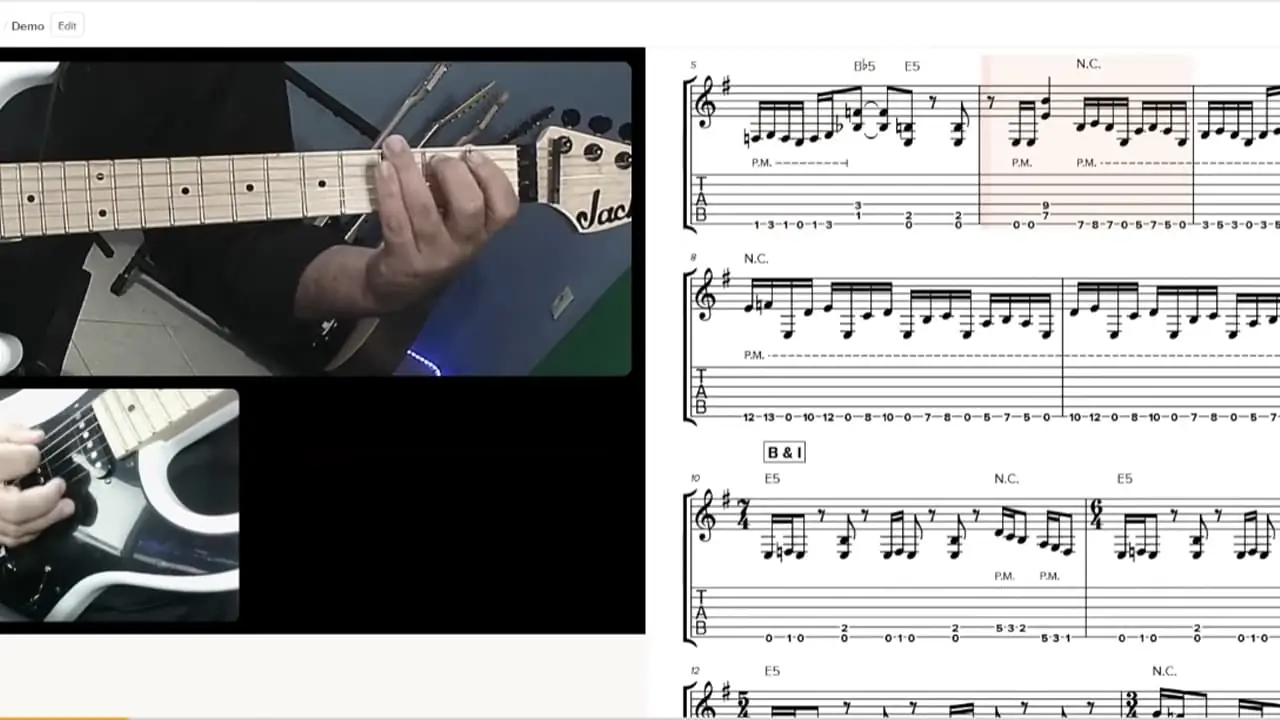 Πλατφόρμα με tabs και backing tracks