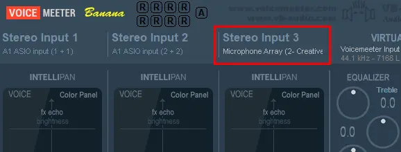 Σύνδεση μικροφώνου στο Voicemeeter